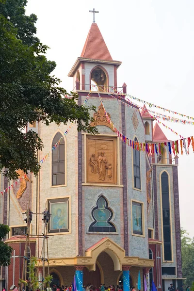 2022 Decoração Igreja Ocasião Natal Ásia — Fotografia de Stock