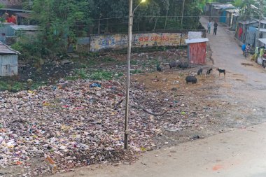 20... 11.2022. Batı Bengal, Hindistan. Hindistan 'da atık depolama alanı.