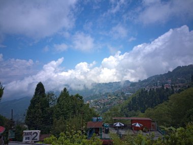 Darjeeling, Batı Bengal, Hindistan, bir tepe istasyonunun doğal güzelliği..