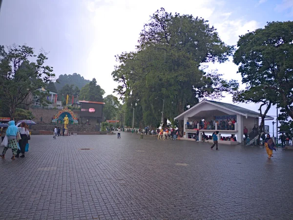 Darjeeling West Bengal Indien Leere Einkaufsstraße Darjeeling Wegen Regens — Stockfoto