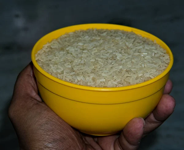 Cup Full Raw Basmati Rice — Stock Photo, Image