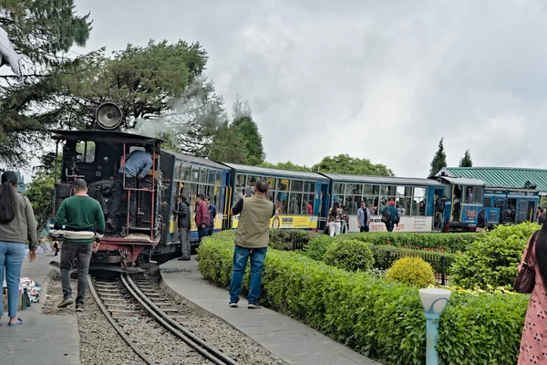Darjeeling West Bengal Indie 2023 Pohled Dědictví Vláček Hraček Městě — Stock fotografie