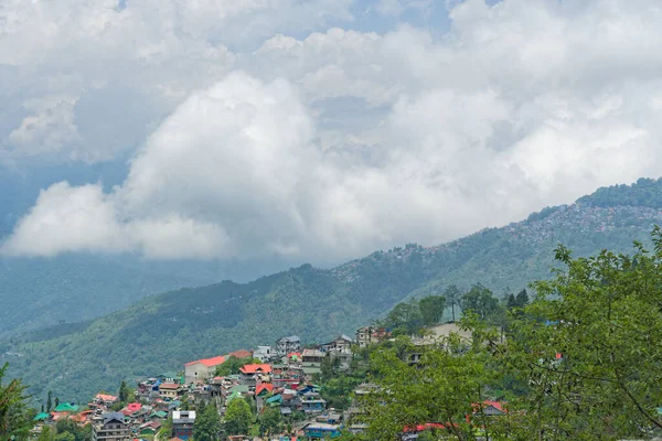 Darjeeling Nyugat Bengál India 2023 Táj Kilátás Darjeeling Hill Állomás — Stock Fotó