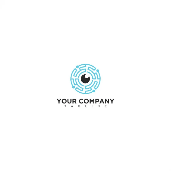 Creative Streszczenie Oczy Logo — Wektor stockowy