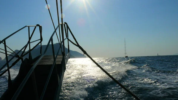 Яхты Острова Эгейского Моря — стоковое фото