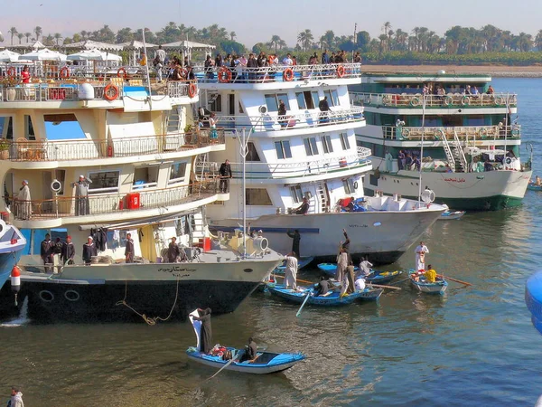 Mijn Felucca Oude Egyptische Zeilboot Ride Nile — Stockfoto