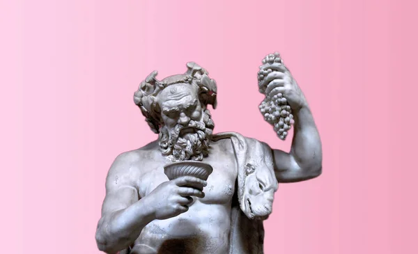 Greek god Bacchus, marble statue