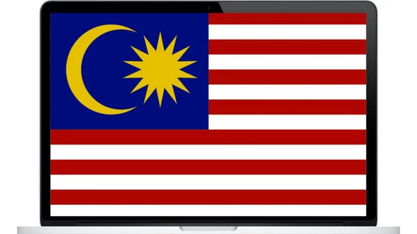 Цветной Флаг Страны Планшете Иллюстрация — стоковое фото