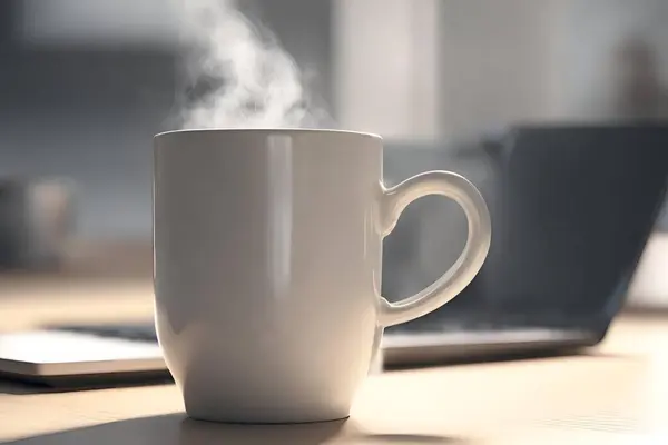 Coffee cup, white coffee mug mockup, for design