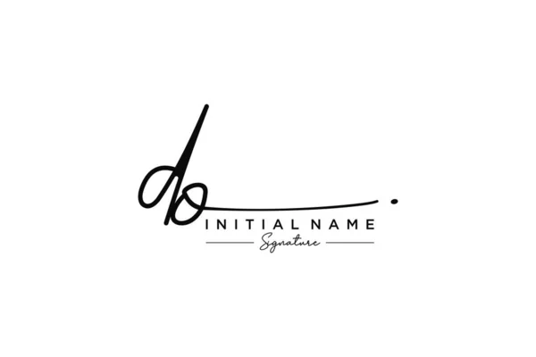 Signature Logo Template Vector Hand Drawn Calligraphy Lettering Vector Illustration — Stock Vector