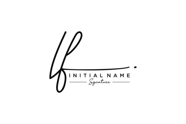 Vetor Modelo Logotipo Assinatura Mão Desenhada Caligrafia Lettering Ilustração Vetorial —  Vetores de Stock