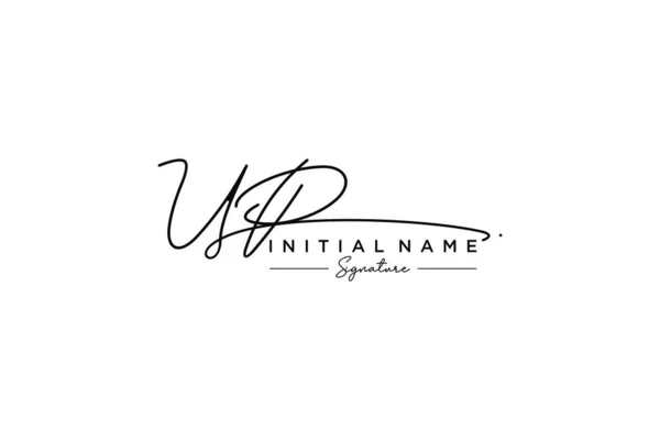 Modèle Logo Signature Vecteur Tiré Main Calligraphie Lettrage Illustration Vectorielle — Image vectorielle