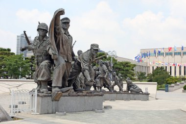 Seul, Güney Kore - 13 Haziran 2023 - Güney Kore Askeri Anıtı Kore Müzesi, Yongsandong, Güney Kore 'de 13 Haziran 2023 tarihinde