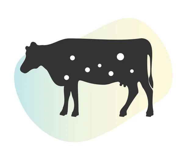 Dsease Pele Irregular Ilustração Estoque Ícones Animais Vaca Como Arquivo —  Vetores de Stock