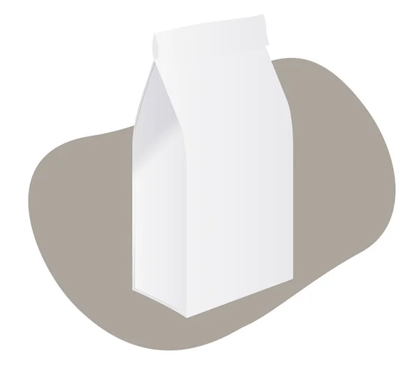Sacchetto Imballaggio Carta Imballaggio Caffè Illustrazione Come File Eps — Vettoriale Stock