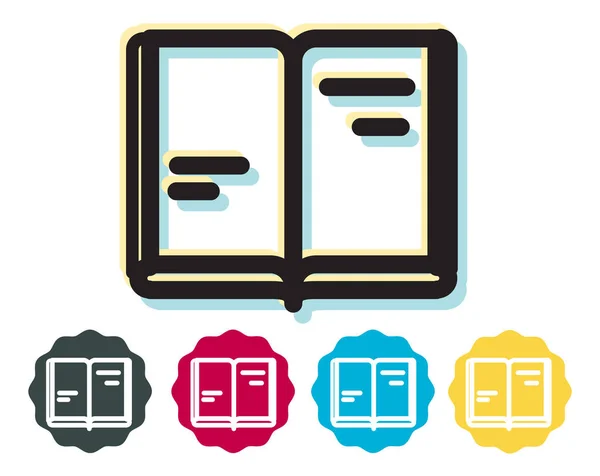 Education Icon Representated Book Eps File — Stock Vector