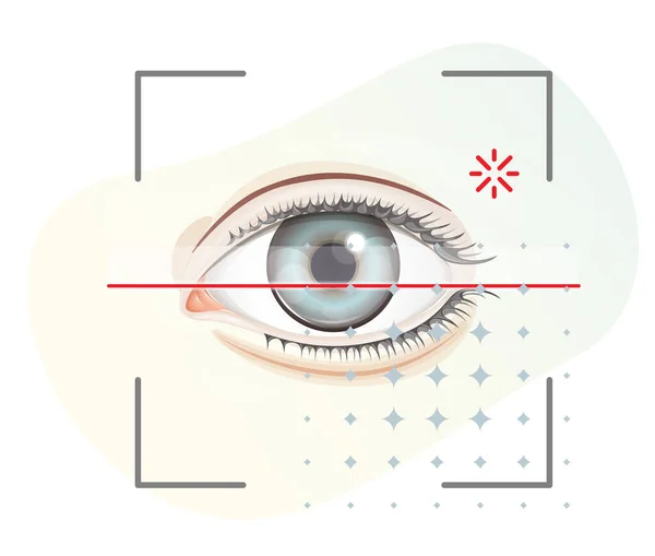 眼睛扫描安全监视 库存说明作为Eps 10文件 — 图库矢量图片