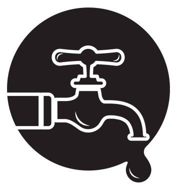 Su Krizi - Kuru Musluklar - EPS 10 Dosyası olarak Simge