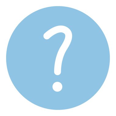 Simge - EPS 10 Dosyası olarak Soru İşareti hisse çizimi