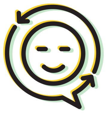 Tüm Yuvarlak Müşteri Servisi EPS 10 Dosyası olarak Simgeyi Destekliyor