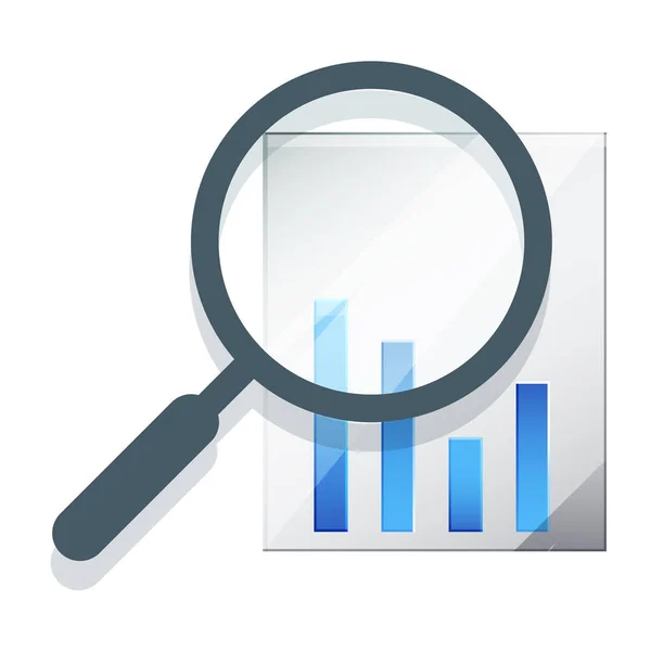 Data Analytics Research Icon Eps File — Stock Vector