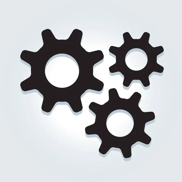 Gear Process Icon Eps File — Stock Vector