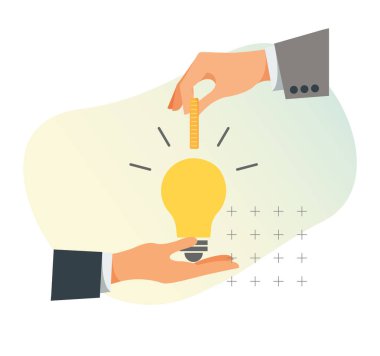 Girişimci Kapitalist Yaratıcı Fikir Yatırımı - Görüntü EPS 10 Dosyası