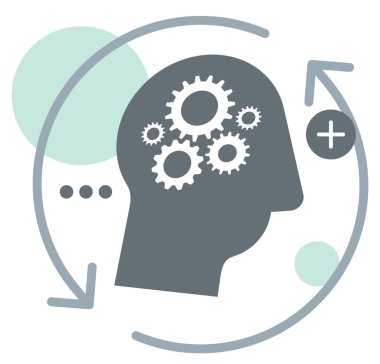 NLP - Nöro linguistik programlama - simgesini Eps 10 dosyası olarak