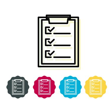 Survey Icon - stock illustration as EPS 10 File