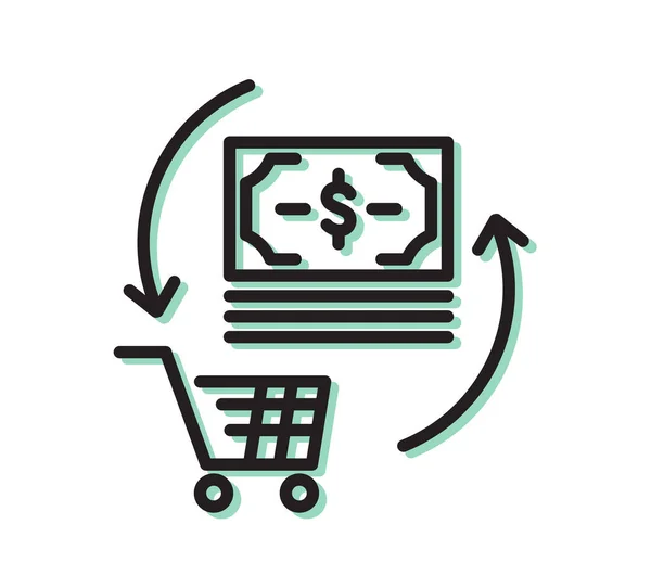 Comercio Electrónico Icono Como Archivo Eps — Vector de stock