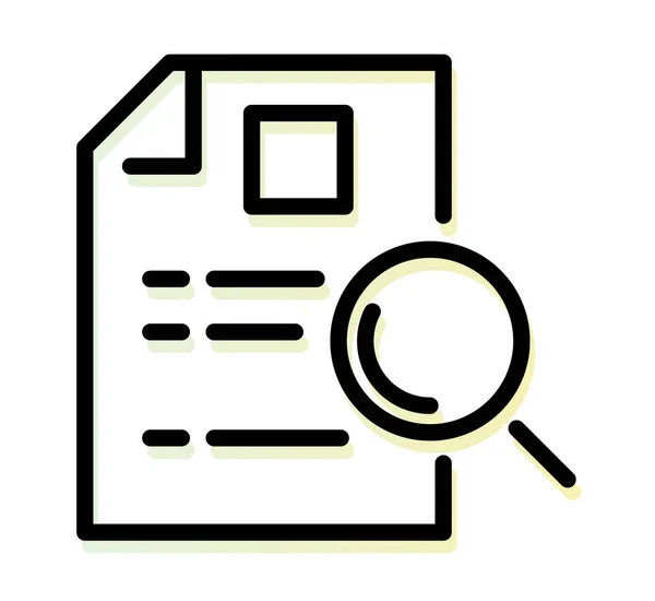 Dokumentenprüfung Icon Als Eps Datei — Stockvektor