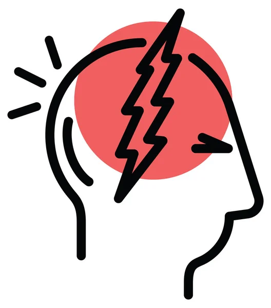 Headache Migraine Icon Eps File — Stock Vector