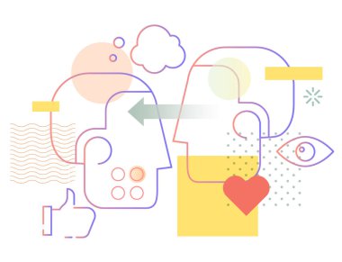 Empati - Empatik Tasarım - Görüntü EPS 10 Dosyası