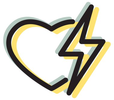 Kalp krizi - EPS 10 Dosyası Olarak İllülasyon Simgesi.