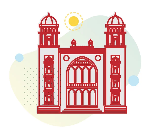 Chennai City Icon Madras Law College Stock Ikon Eps Fájlként — Stock Vector