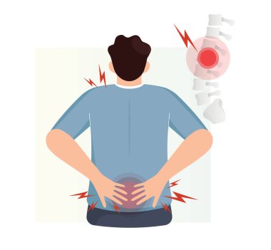 Backache - EPS 10 Dosyası Olarak Stok Simgesi