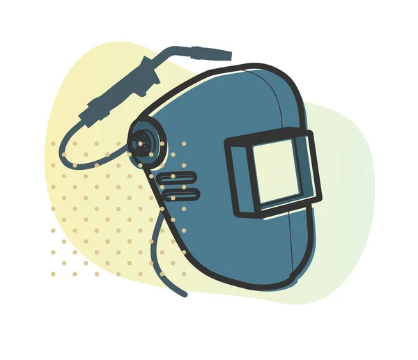 Welding Profession Safety Icon Eps File — Stock Vector
