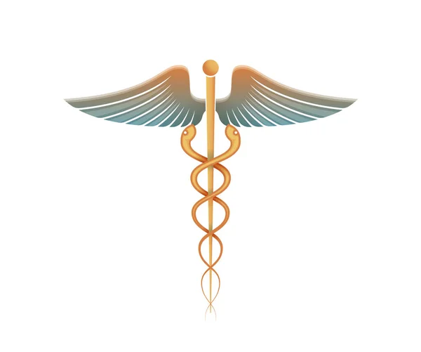 Caduceus Σύμβολο Της Ιατρικής Εικόνα Αρχείο Eps — Διανυσματικό Αρχείο