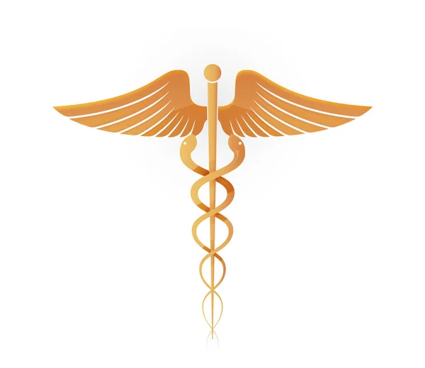 Caduceus Symbol Medicine Icon Eps File — Stock Vector
