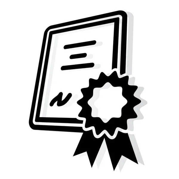 Certificato Award Icona Illustrazione Come File Eps — Vettoriale Stock