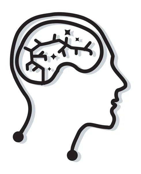 Brain Activity Icon Illustration Eps File — Stock Vector