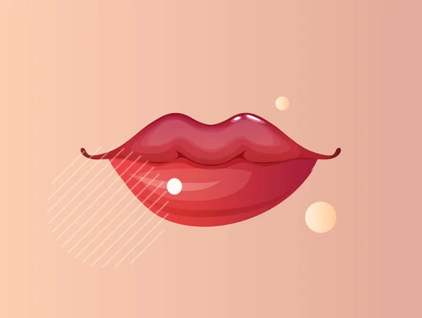 Human Lips Стокова Ілюстрація Файл Eps — стоковий вектор