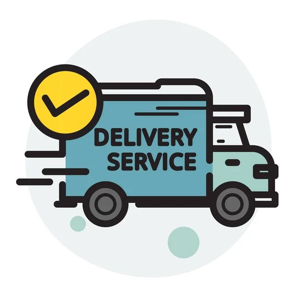 High Speed Delivery Service Verfügbar Icon Als Eps Datei — Stockvektor
