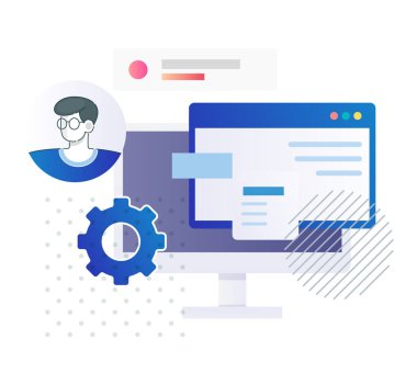 Web sitesi Tasarım ve Geliştirme - EPS 10 Dosyası Olarak Stok Resimleri