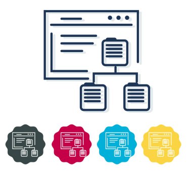 Web Sitesi Durum Haritası - Yapı - EPS 10 Dosyası olarak Simge