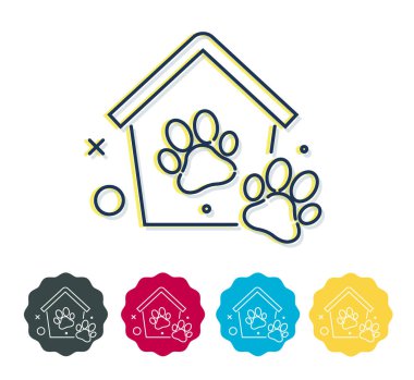 Hayvan Barınağı - EPS 10 Dosyası Olarak Stok Simgesi