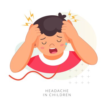 Baş Ağrısı: EPS 10 Dosyası Olarak Stok İllüstrasyonu