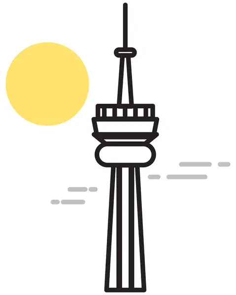 Toronto Kanada Ikona Města Ilustrace Jako Soubor Eps — Stockový vektor