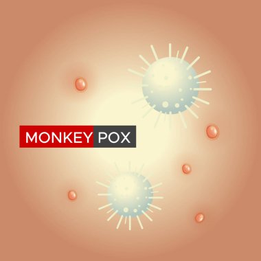 Monkeypox - Skin Rashes and Spots as Symptoms - Icon as EPS 10 File