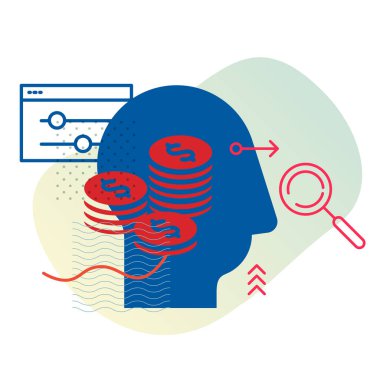 Kişisel Finans Planlama - EPS 10 Dosyası Olarak Simge